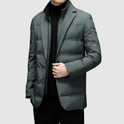 Herren Stepp-Blazer Winterjacke – Eleganter Business-Look und Wärme für jeden Anlass
