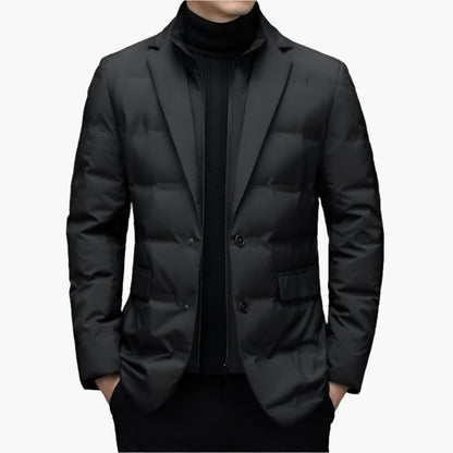 Herren Stepp-Blazer Winterjacke – Eleganter Business-Look und Wärme für jeden Anlass