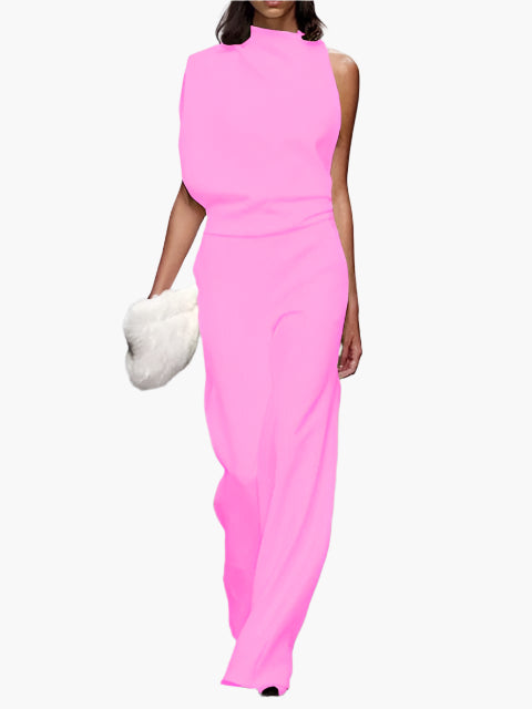 Damen Jumpsuit Elegant mit weitem Bein – Stilvoller Einteiler für Alltag und Büro