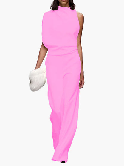 Damen Jumpsuit Elegant mit weitem Bein – Stilvoller Einteiler für Alltag und Büro
