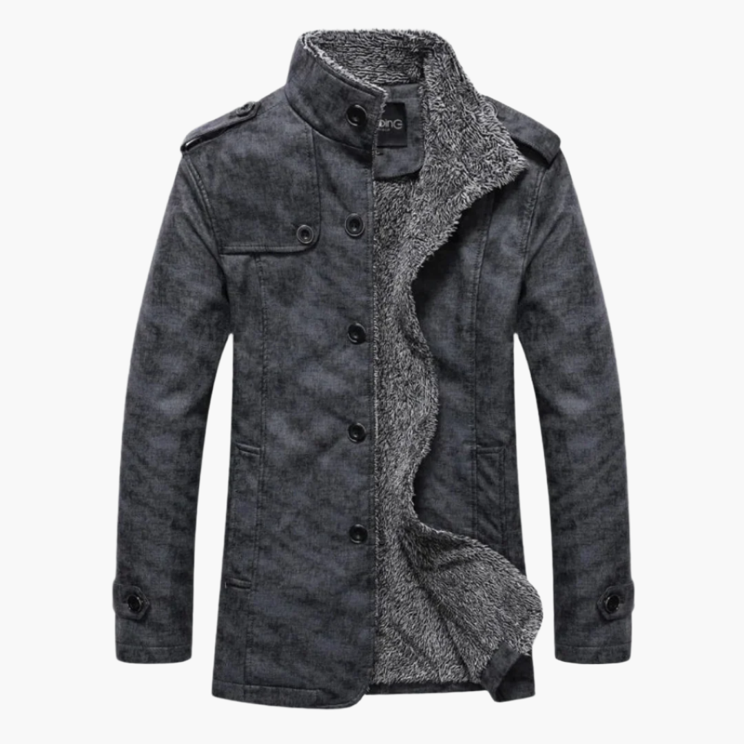 Herren Winterjacke mit Fleecefutter – Modischer Mantel für Alltag & Freizeit