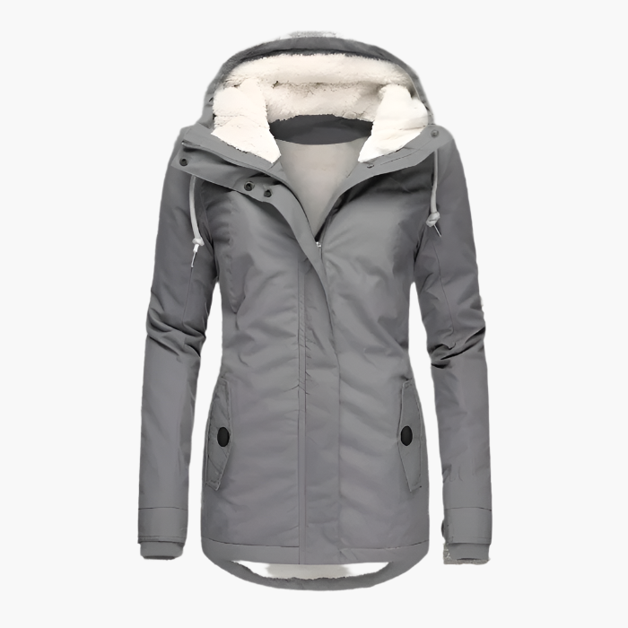 Damen Wintermantel mit Kapuze – Wasserdichte Outdoorjacke für Alltag & Freizeit