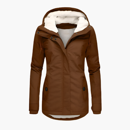Damen Wintermantel mit Kapuze – Wasserdichte Outdoorjacke für Alltag & Freizeit
