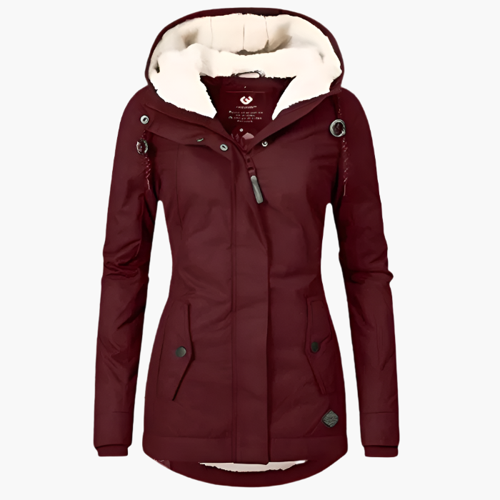 Damen Wintermantel mit Kapuze – Wasserdichte Outdoorjacke für Alltag & Freizeit