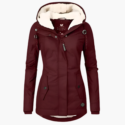 Damen Wintermantel mit Kapuze – Wasserdichte Outdoorjacke für Alltag & Freizeit