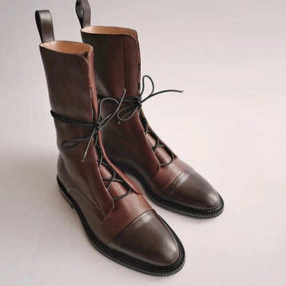 Damen Klassische Schnürstiefeletten – Elegante Alltagsschuhe mit modernem Design