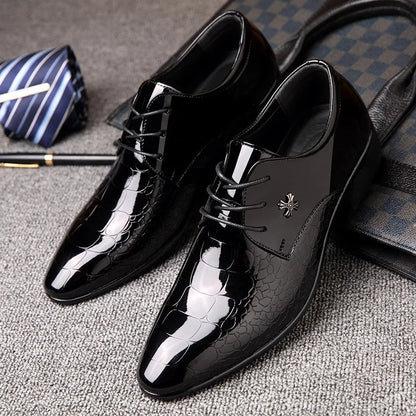Herren Business Oxford Schuhe – Elegante Spitzkappe für formelle Anlässe und Hochzeiten