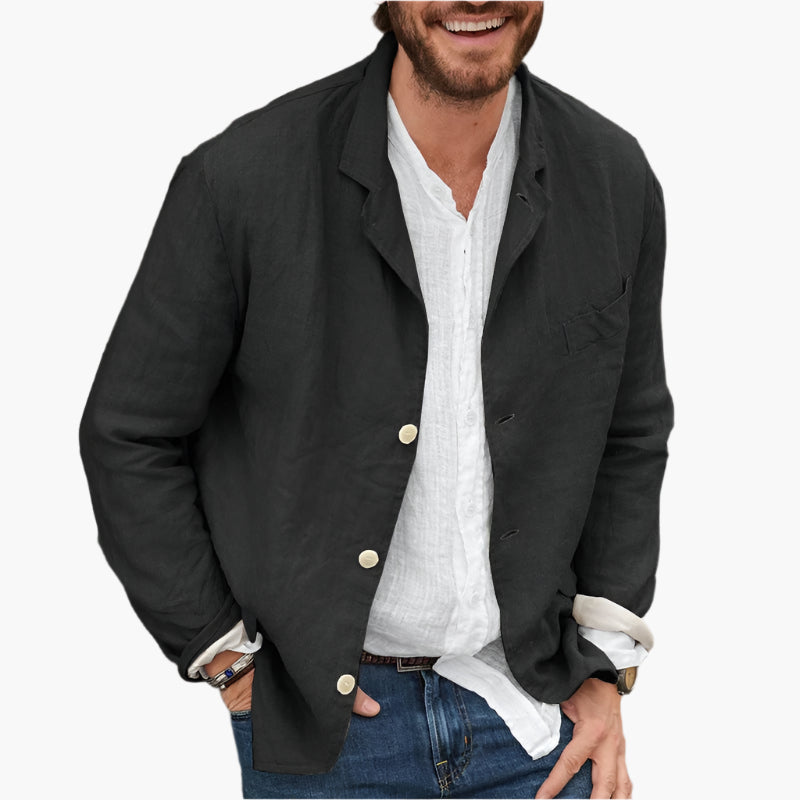 Herren Leinen Sakko – Lässiger Blazer für Alltag & Freizeit