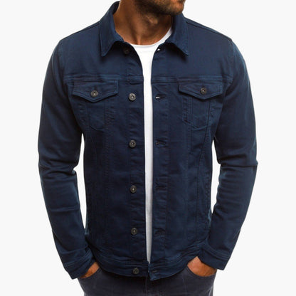 Herren Jeansjacke im Slim Fit Stil – Lässig, Alltags- & Arbeitsjacke