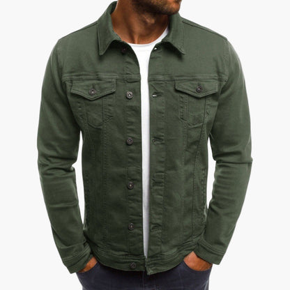 Herren Jeansjacke im Slim Fit Stil – Lässig, Alltags- & Arbeitsjacke