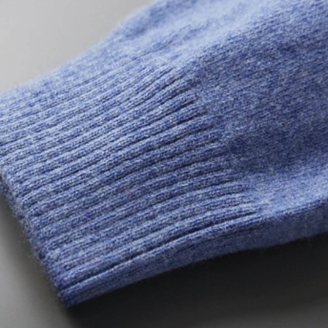 Herren Premium Wollpolo – Eleganter Strickpullover mit Kragen für Business & Freizeit