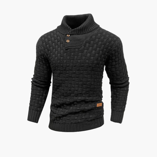 Herren Strickpullover mit Stehkragen – Stilvoller Herbstpullover für Freizeit & Büro