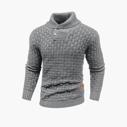 Herren Strickpullover mit Stehkragen – Stilvoller Herbstpullover für Freizeit & Büro