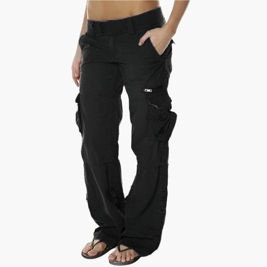 Damen Cargo Hose – Modische Freizeithose mit vielen Taschen und bequemer Passform für Alltag und Outdoor