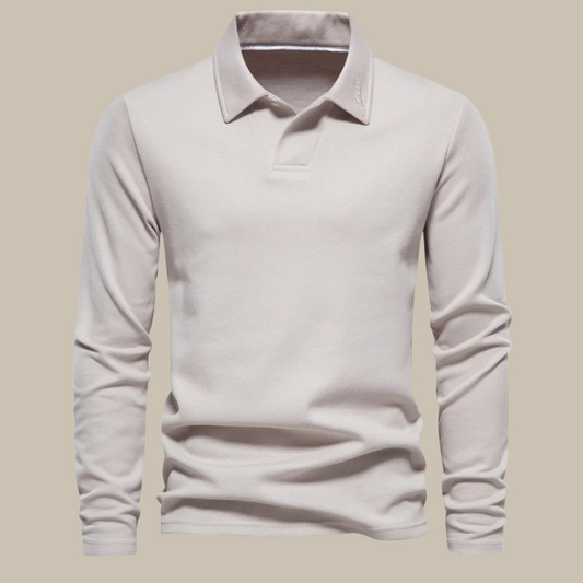 Nikolai - Elegantes Langarm-Poloshirt für Herren