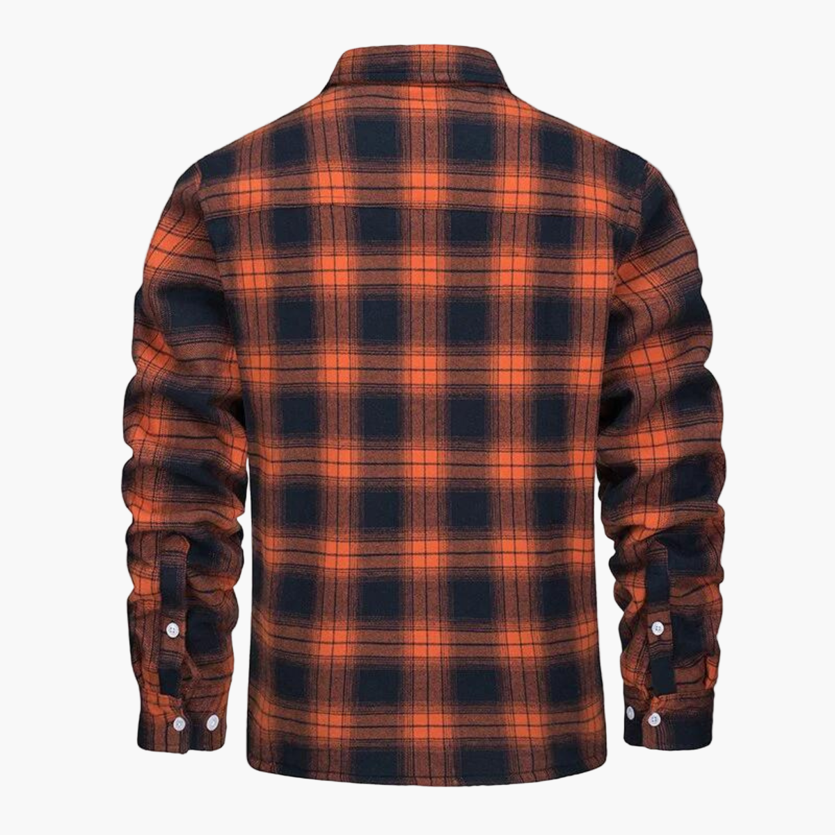 Herren Fleece Gefüttertes Holzfällerhemd – Kariertes Winter Outdoor Freizeitjacke