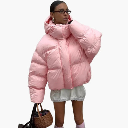 Damen Oversize Daunen Steppjacke – Modische Winterjacke für Freizeit & Alltag