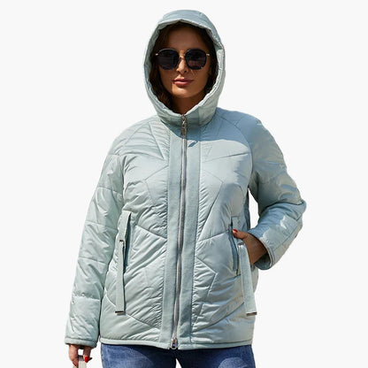 Damen Steppjacke Übergangsjacke Casual Alltag Komfort
