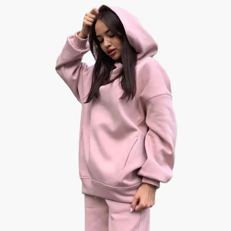 Damen Oversize Hoodie und Jogginghose Set – Lässiger Zweiteiler für Freizeit und Sport