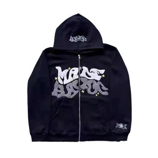 Max – Kapuzenjacke mit auffälligem Schriftzug-Design