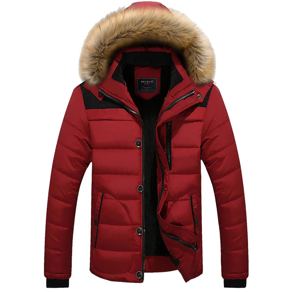 Rainer – Herren Winterjacke mit Fellkapuze