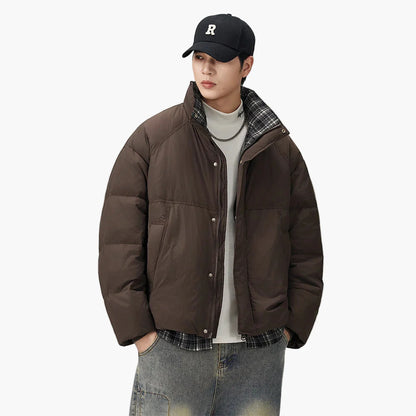 Herren Oversize Steppjacke – Lässiger Streetstyle Wintermantel für Alltag und Freizeit