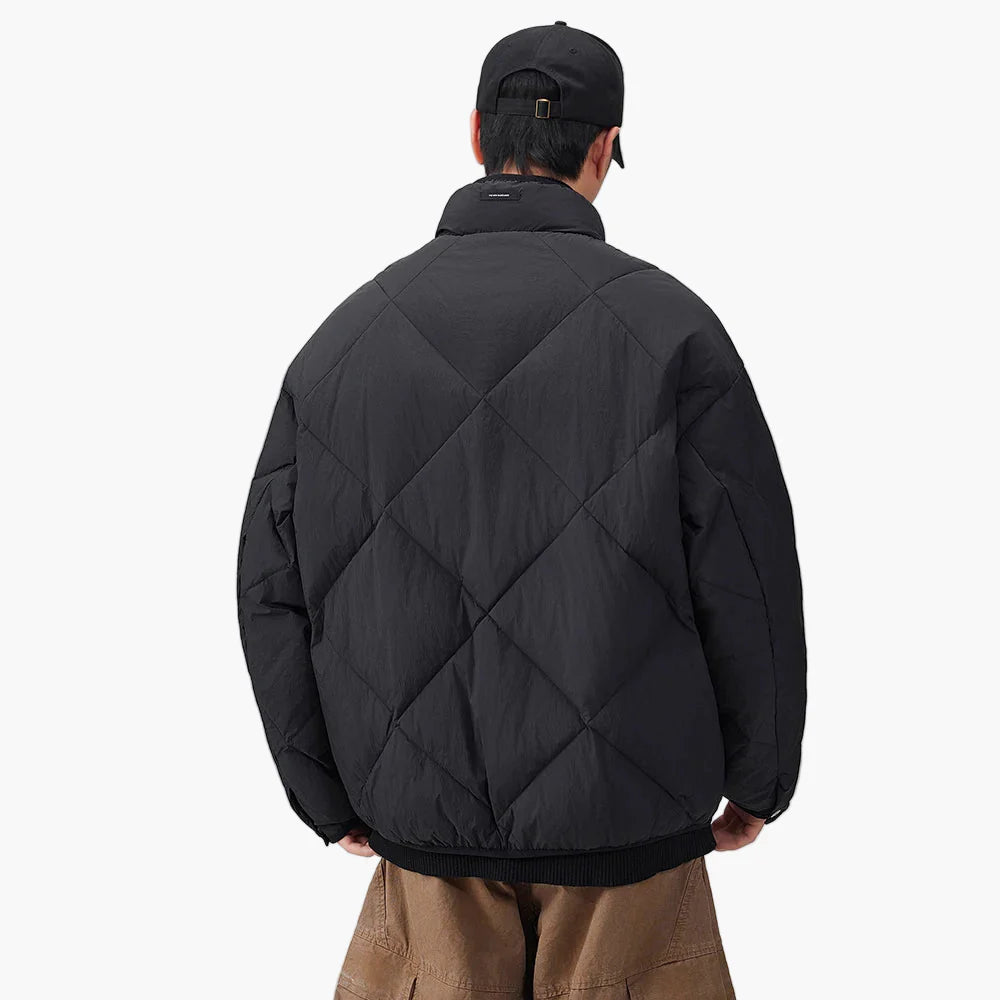 Herren Steppjacke im Oversized-Look für Freizeit und Alltag