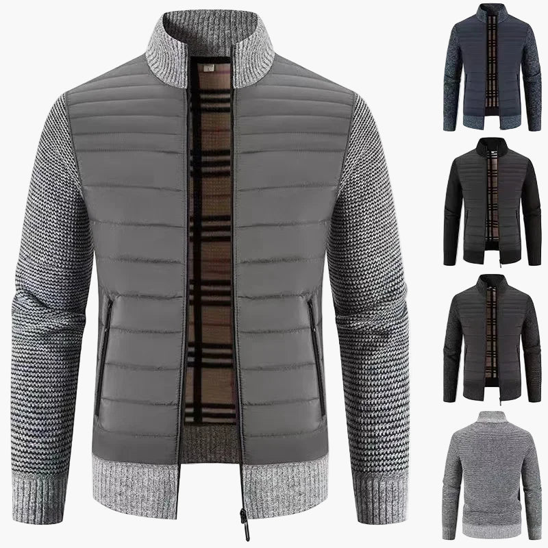 Herren Strickjacke im koreanischen Stil – Modischer Slim Fit Cardigan für Freizeit und Alltag
