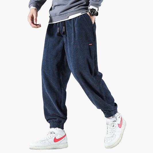 Herren Cord Sweatpants im Streetwear-Relaxed-Fit – Bequeme Freizeithose für Alltag und Sport