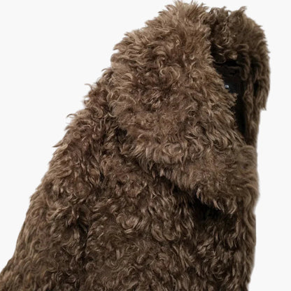 Damen Teddyfell Mantel – Trendiger Oversize Look für Herbst und Winter