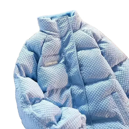 Damen & Herren Steppjacke Casual Trend mit Stehkragen – Winter Warm Baumwolljacke für Paare