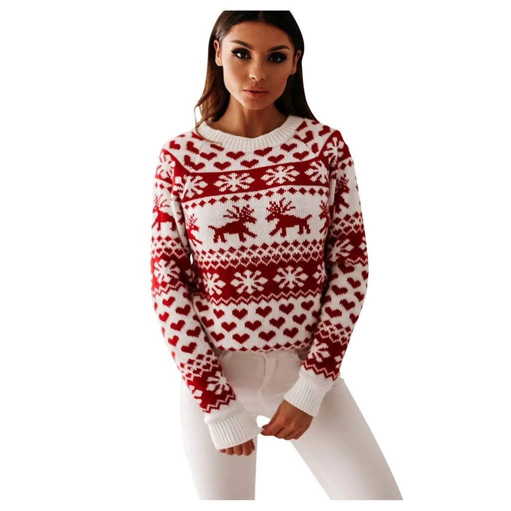 Clara - Hässlicher Weihnachtspulli - Weihnachtsstrickpullover für Damen