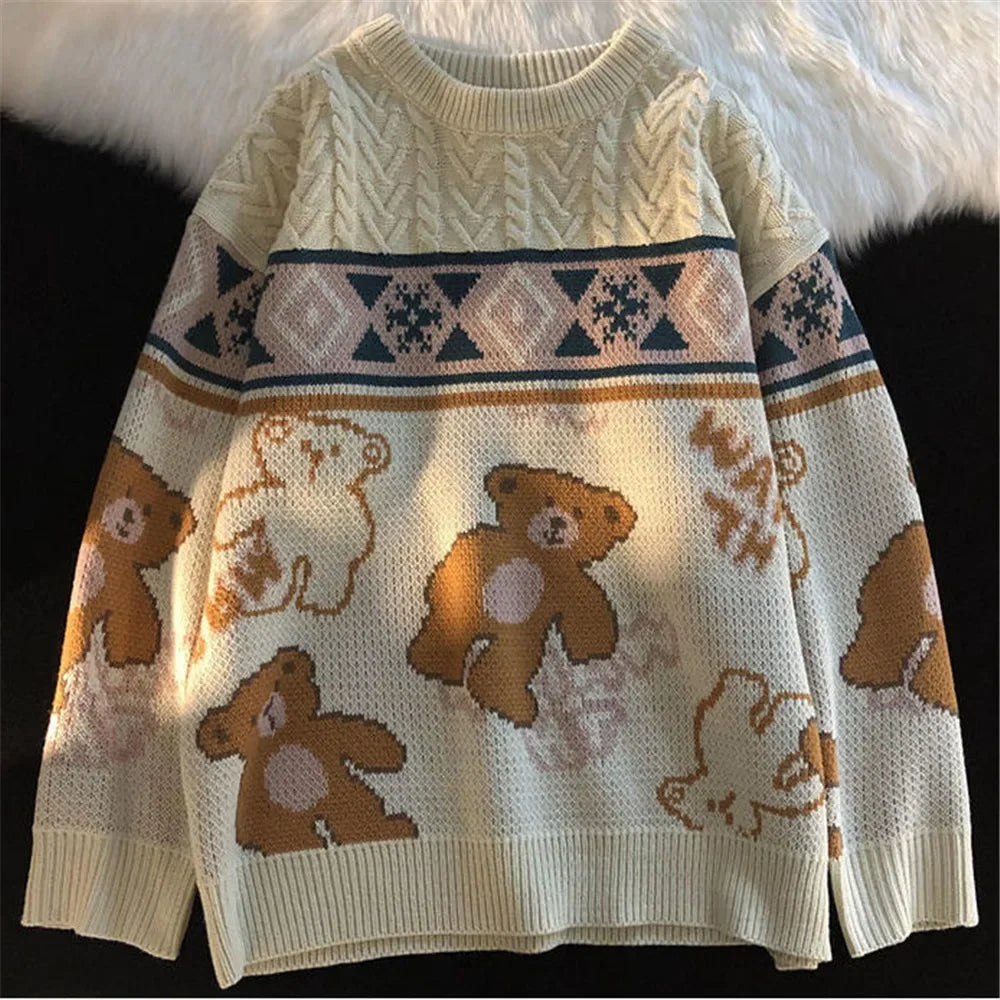 Elena - Hässlicher Weihnachtspulli - Niedlicher Bärenpullover für Paare