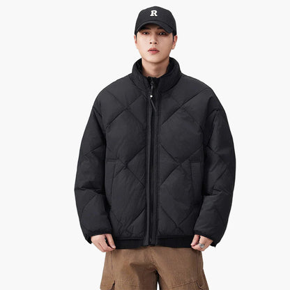 Herren Steppjacke im Oversized-Look für Freizeit und Alltag