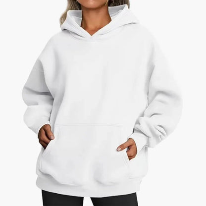 Damen Oversize Kapuzenpullover Freizeit Hoodie Basic