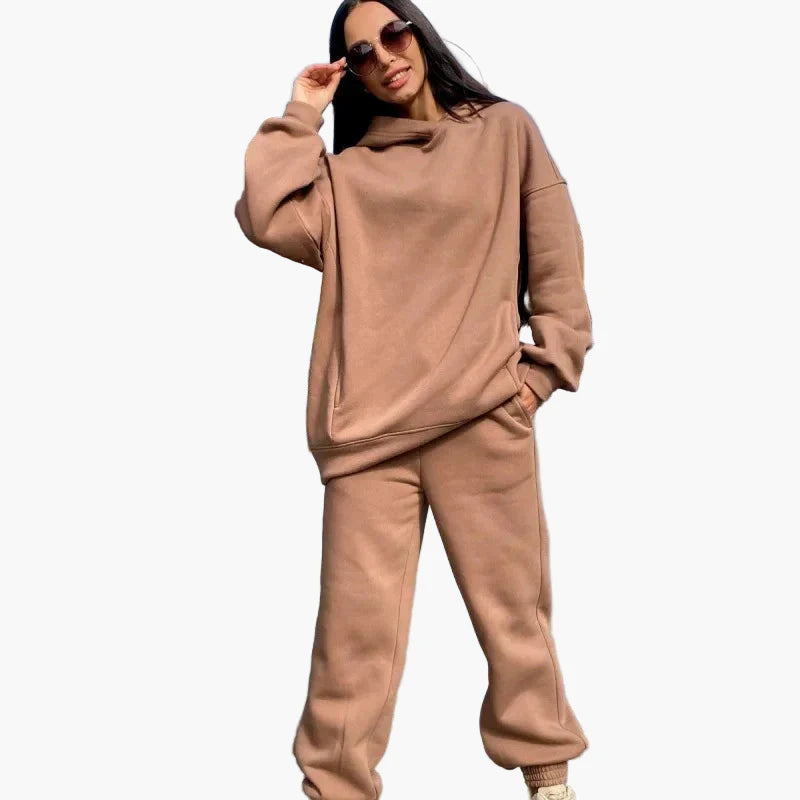 Damen Oversize Hoodie und Jogginghose Set – Lässiger Zweiteiler für Freizeit und Sport