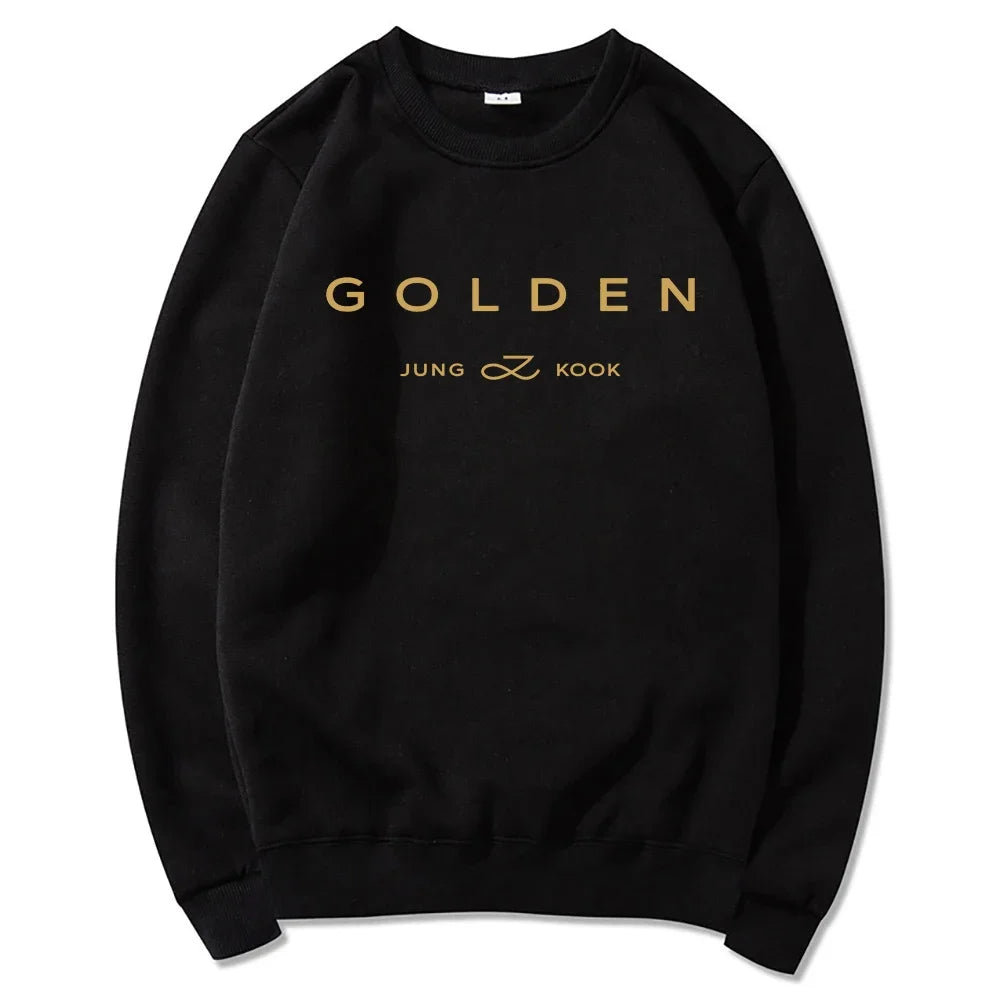 Robin – Unisex Kapuzenpullover mit Golden-Print