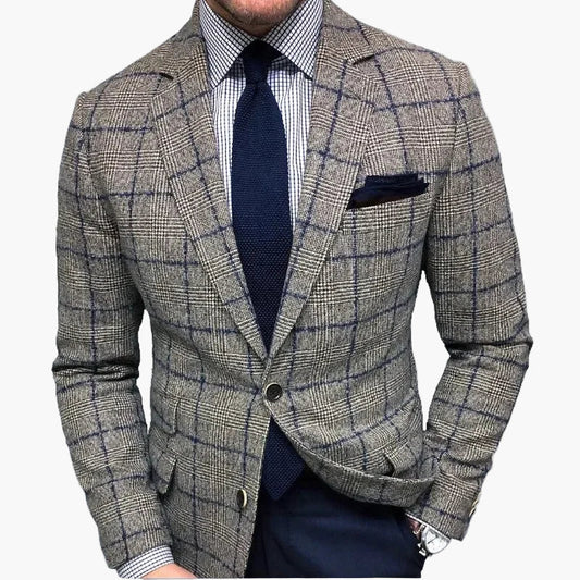Herren Business Sakko Kariert – Moderner Blazer für Büro & elegante Anlässe