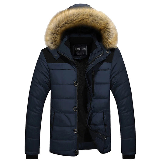 Rainer – Herren Winterjacke mit Fellkapuze