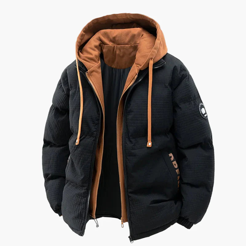 Herren Winter Steppjacke mit Kapuze – Modischer Outdoor Mantel, Lässiger Stil