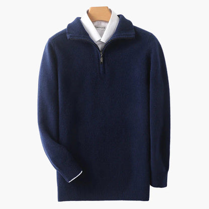 Herren Strickpullover mit Reißverschluss – Klassischer Halbzip für Business & Freizeit