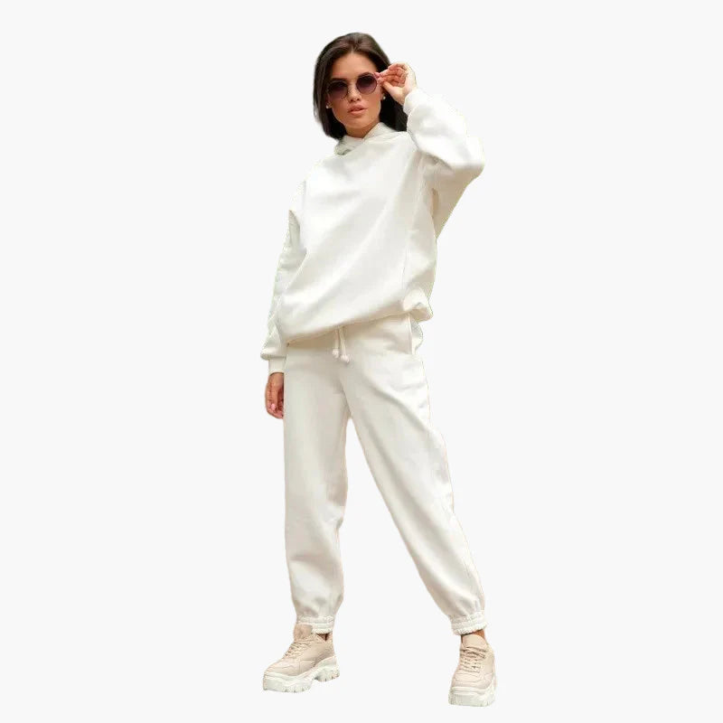 Damen Oversize Hoodie und Jogginghose Set – Lässiger Zweiteiler für Freizeit und Sport