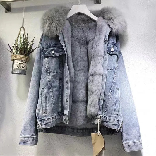 Matilda - Modische warme Jeansjacke für Frauen