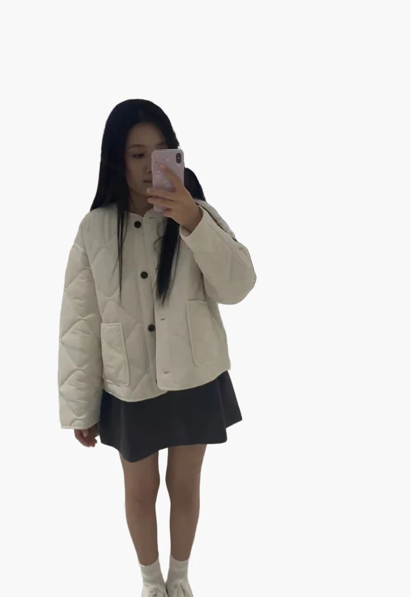 Damen Steppjacke – Modischer Cardigan-Stil für Alltag und Freizeit