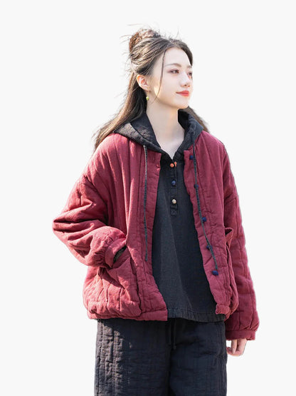 Damen Steppjacke im Vintage-Stil – Bequeme Freizeitjacke für Herbst & Winter