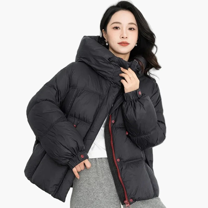 Damen Winter Steppjacke mit Kapuze – Modisch, Warm & Bequem für Alltag und Freizeit