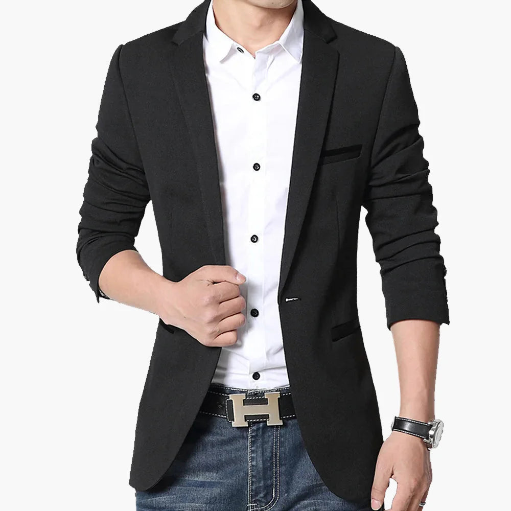 Herren Business Casual Sakko – Modernes Blazer-Jackett für Büro & Freizeit