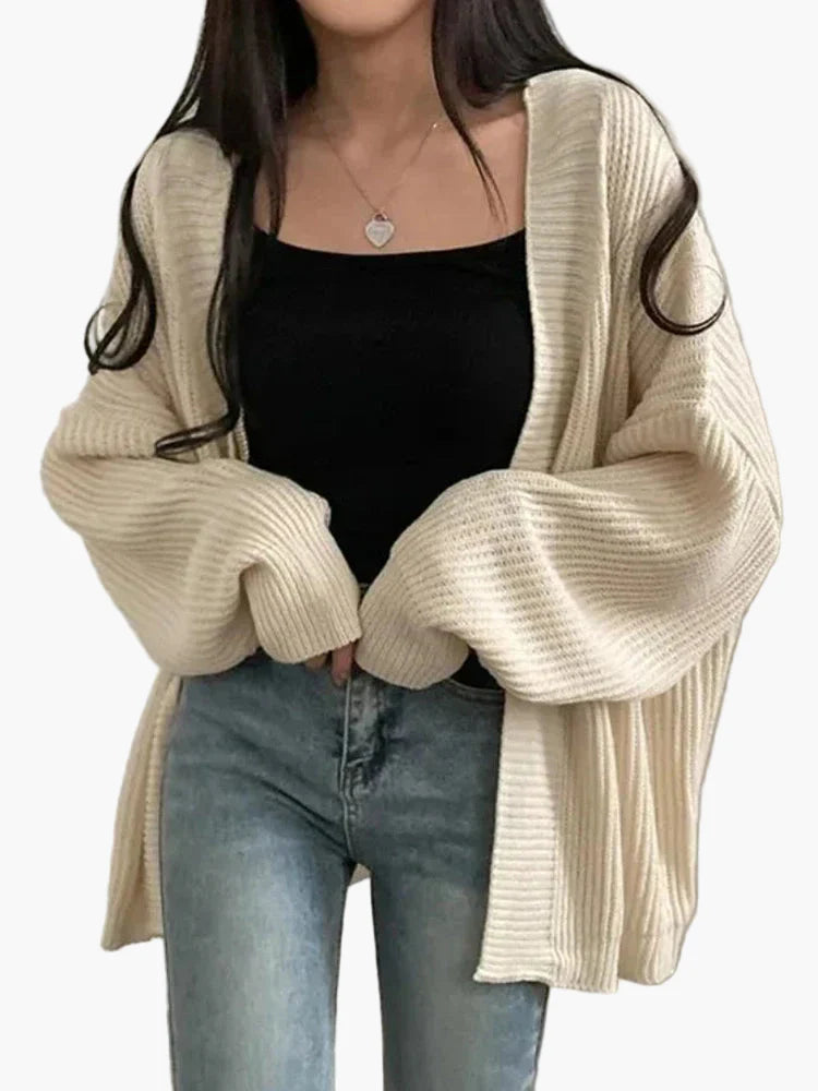 Damen Strick-Cardigan Oversized – Lässig & Bequem für Alltag und Freizeit