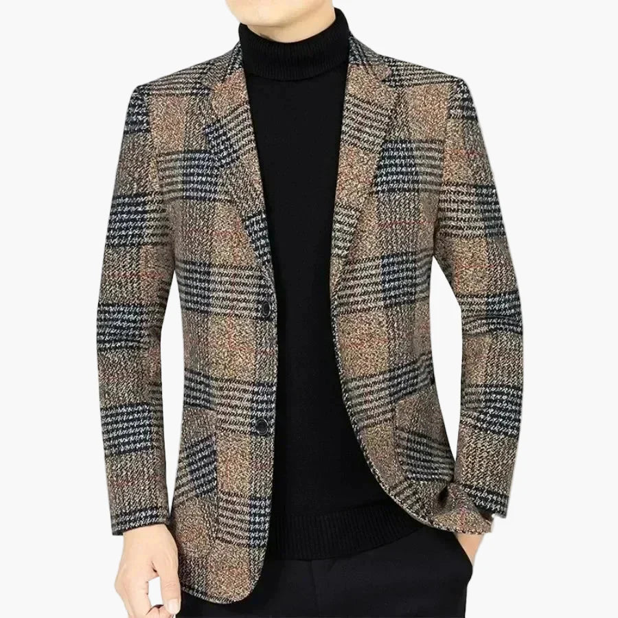 Herren Modernes Karierter Blazer – Eleganter Freizeit- und Business-Look