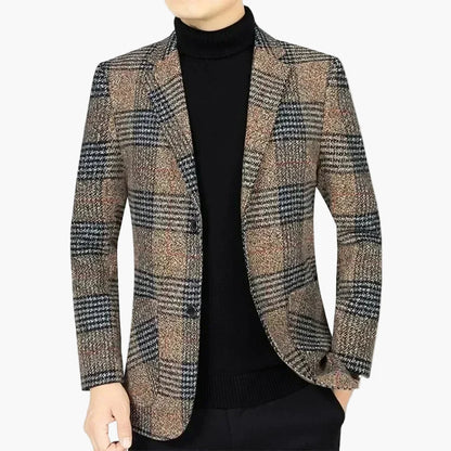 Herren Modernes Karierter Blazer – Eleganter Freizeit- und Business-Look